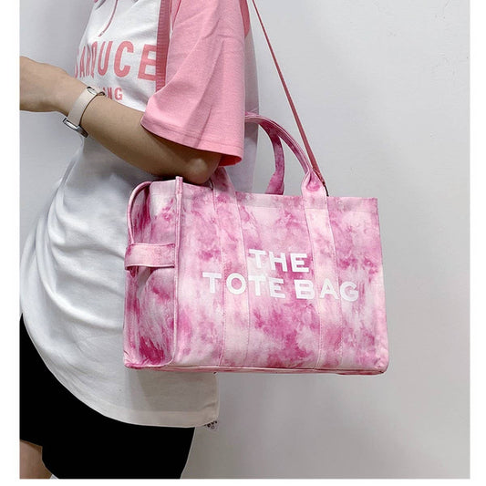 NEW CANVAS LETTER LARGE CAPACITY SHOULDER BAG_CWAB2426