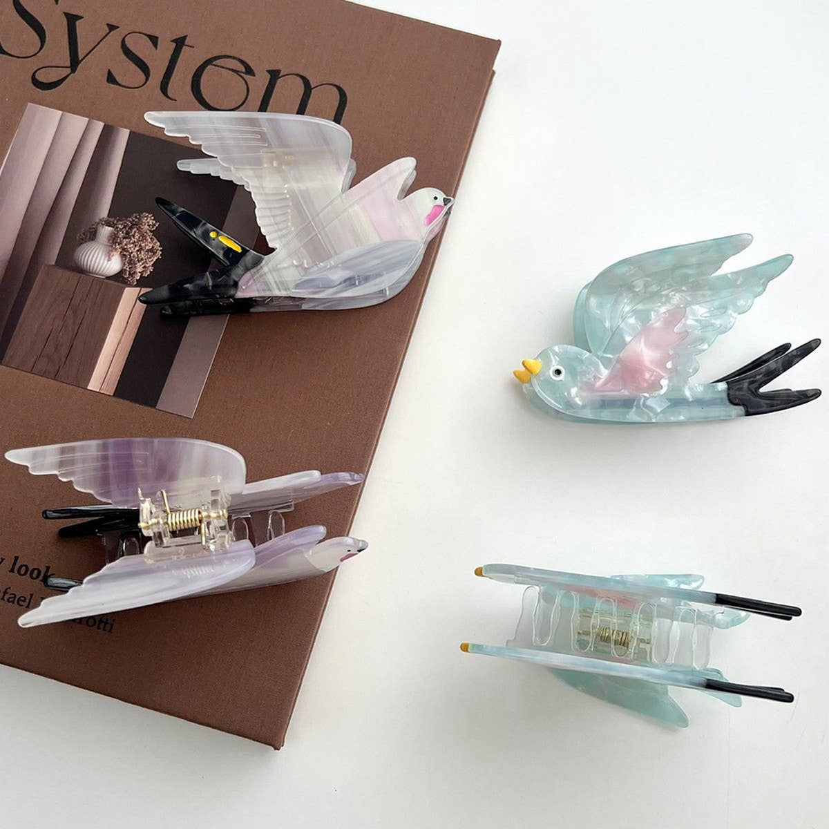 Acetate Clip??œChic Colorblock Style_CWAHA5827