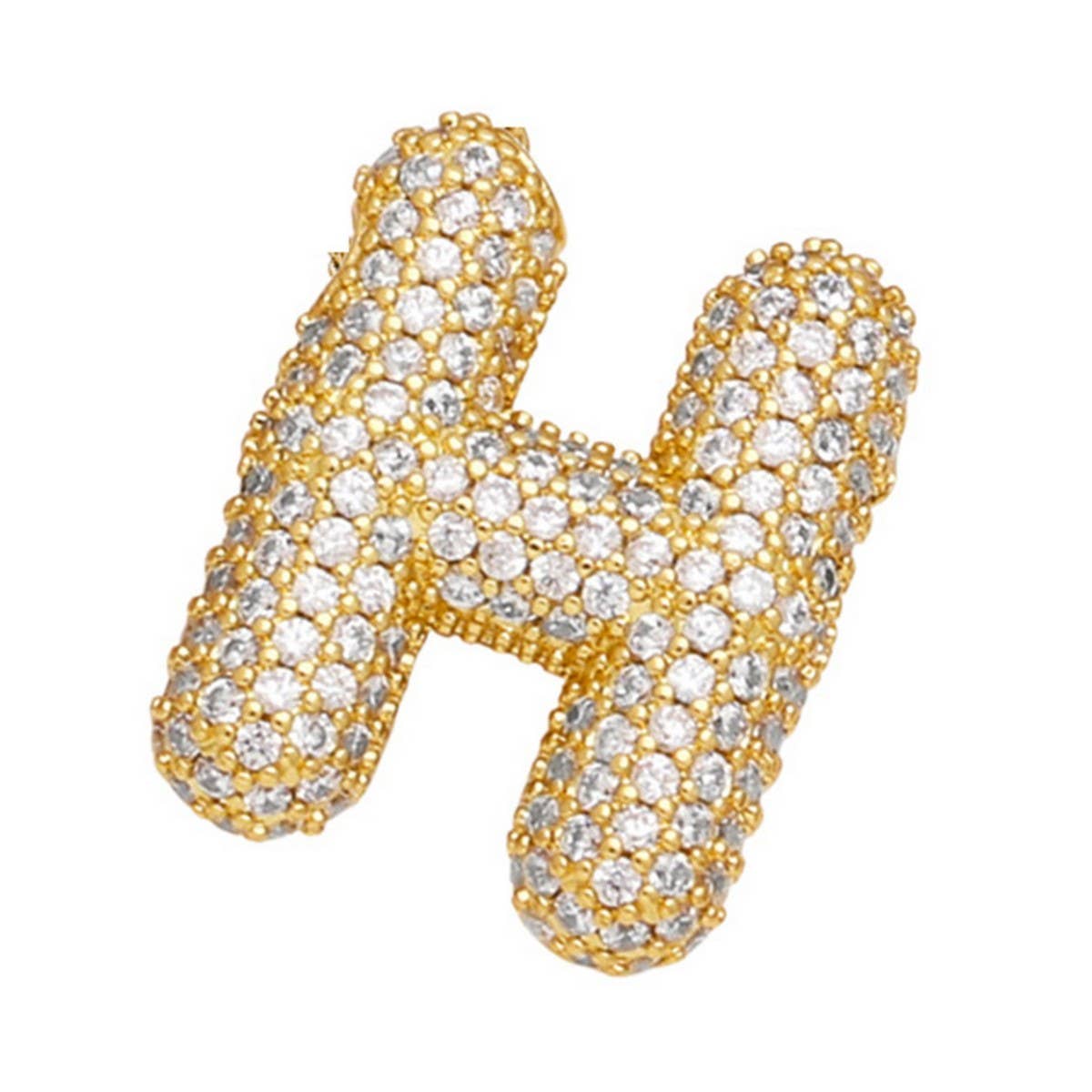 Copper Zirconia Pendant Necklace - Hip Hop