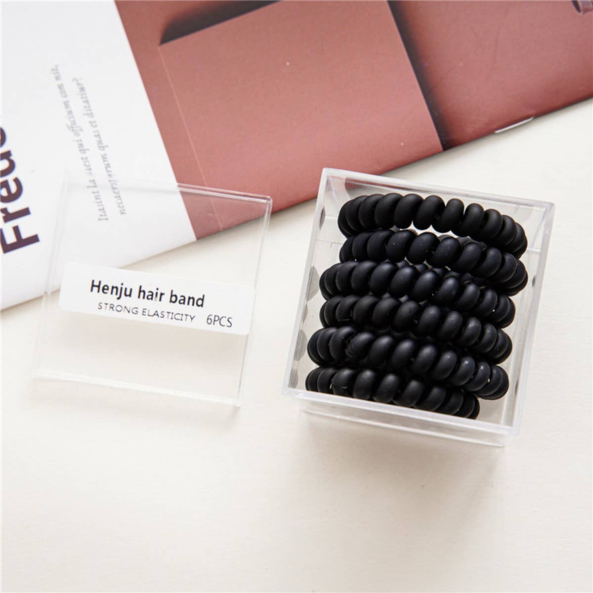 SIMPLE AND DURABLE PHONE CORD HAIR TIES_CWAHA1121