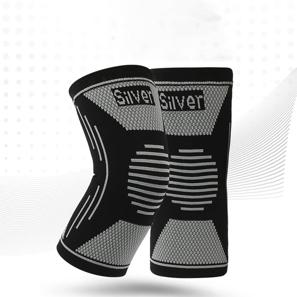 Silver Fiber Sports Knee Brace,Odor-Free&Breathable