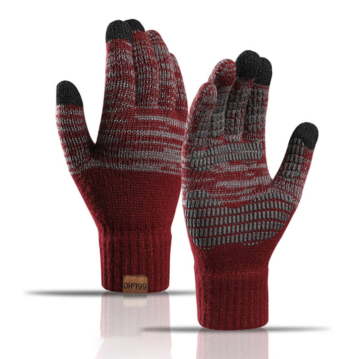 MEN'S COLORBLOCK OFFSET TOUCHSCREEN GLOVES