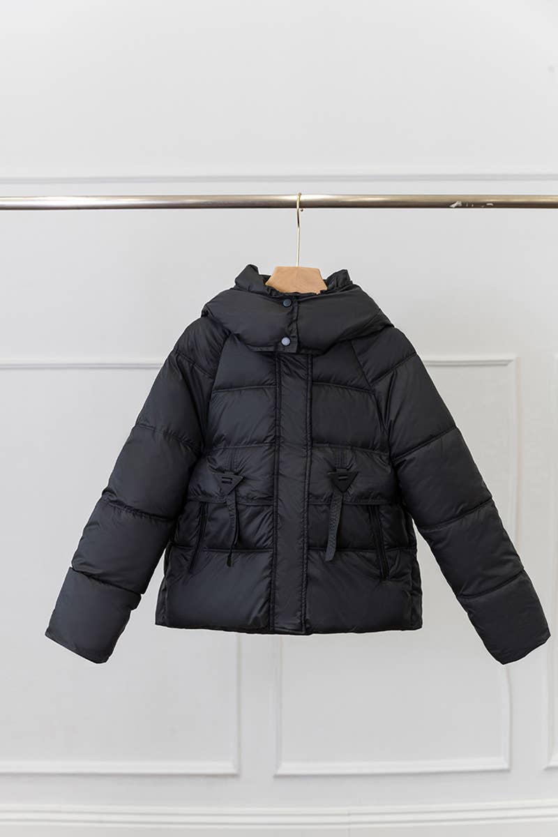 Stand-up collar thickened cotton-padded jacket