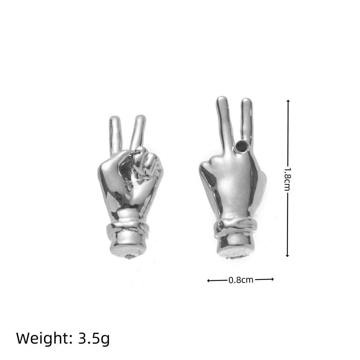 Trendy Chain Link Gold Silver Hoop Earrings