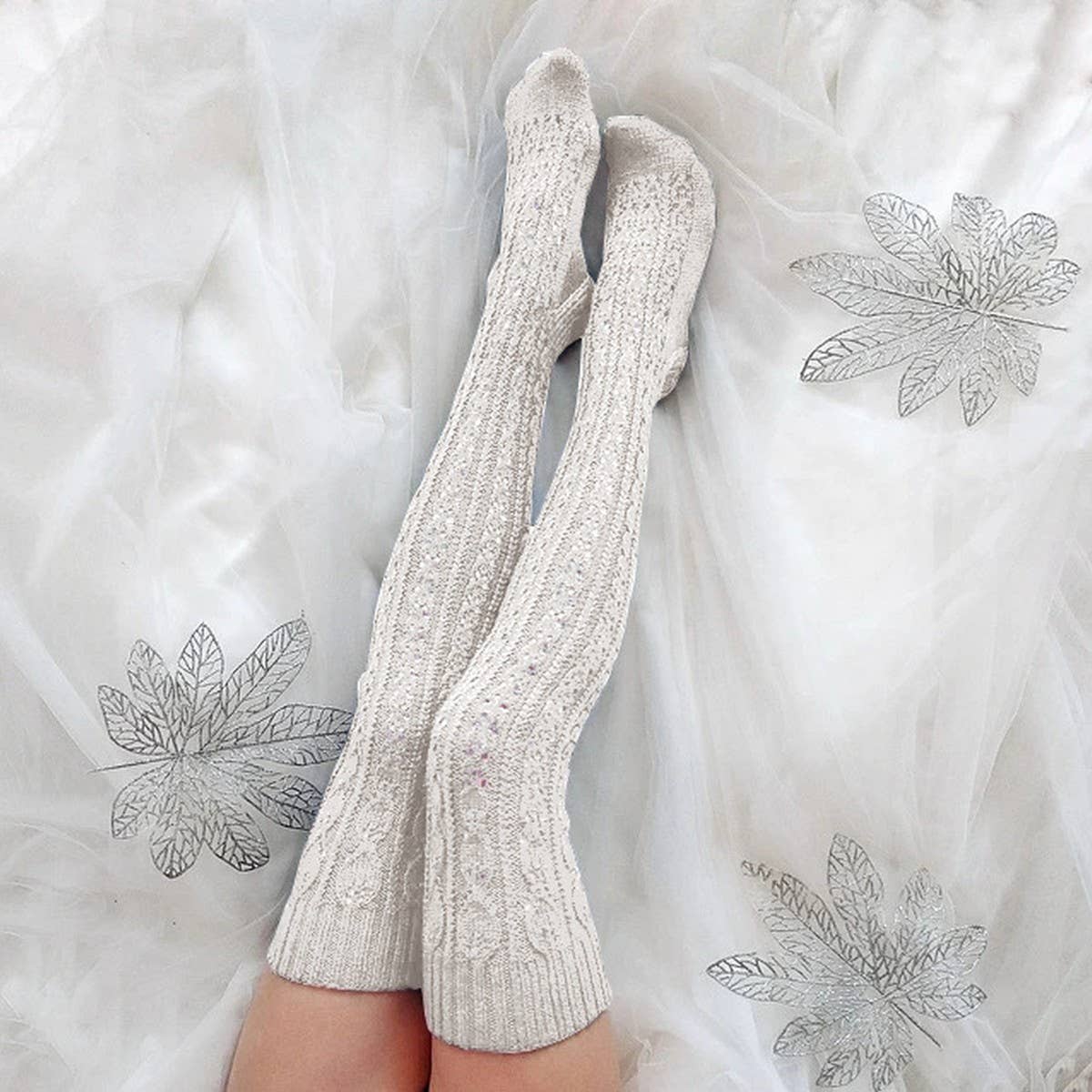 2024 NEW HOLLOW PATTERN LONG STACKED SOCKS_CWMS0851