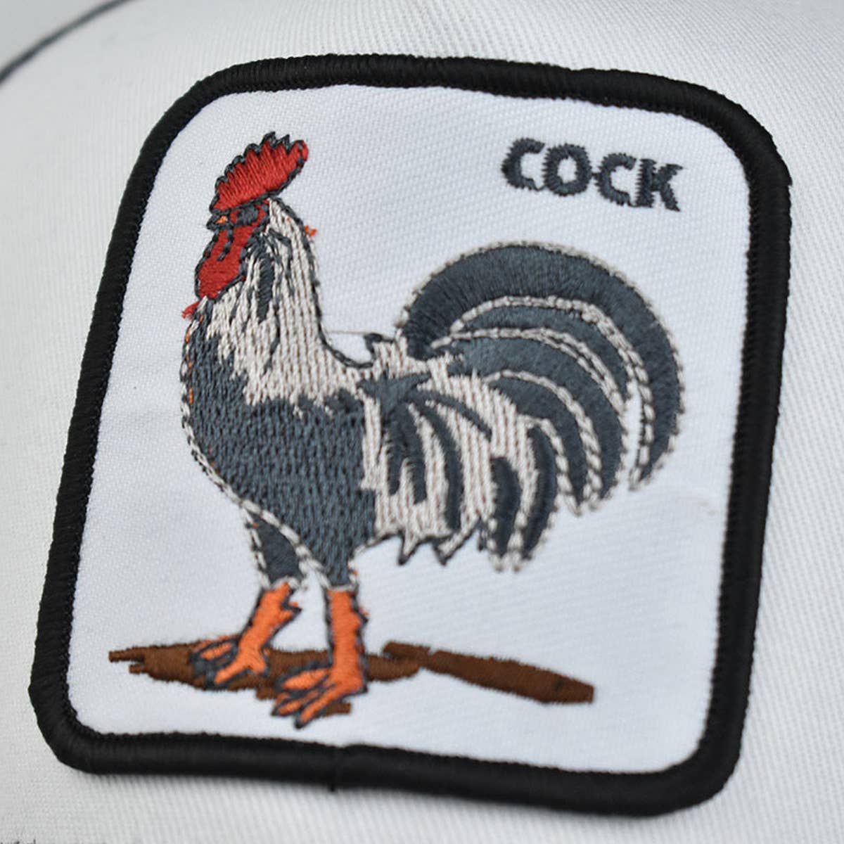 NEW ANIMAL EMBROIDERED BREATHABLE MESH TRUCKER HAT_CWAH1357