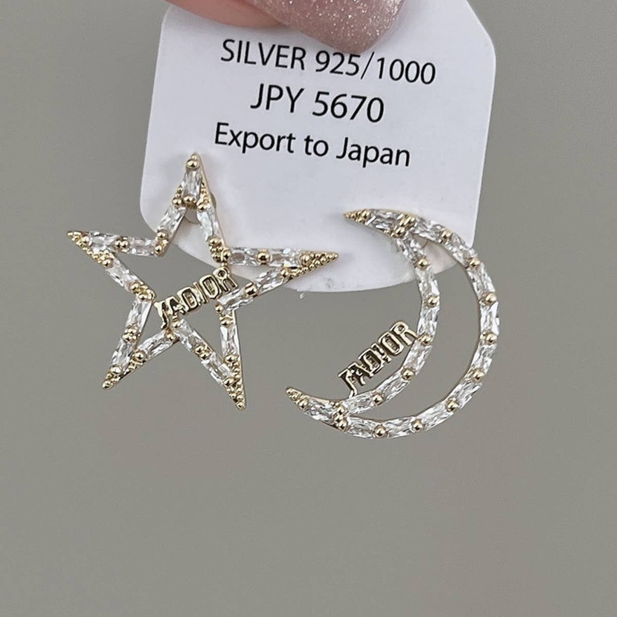 UNIQUE MOON STAR EARRINGS