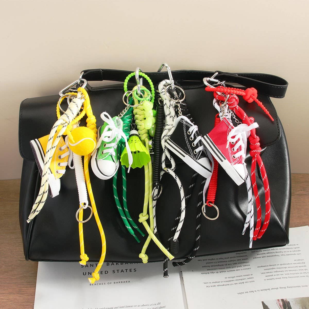 Mini Canvas Sneaker Charm ? Sporty Golf Style