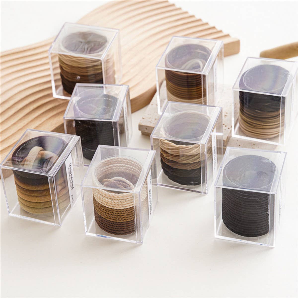 BLACK COFFEE COLOR SET HAIR TIES_CWAHA0332