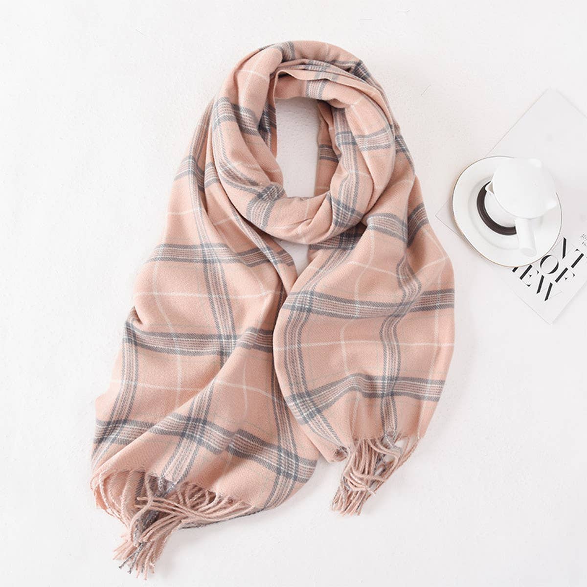 Vintage Stripe Knit Scarf - Unisex Winter Wrap