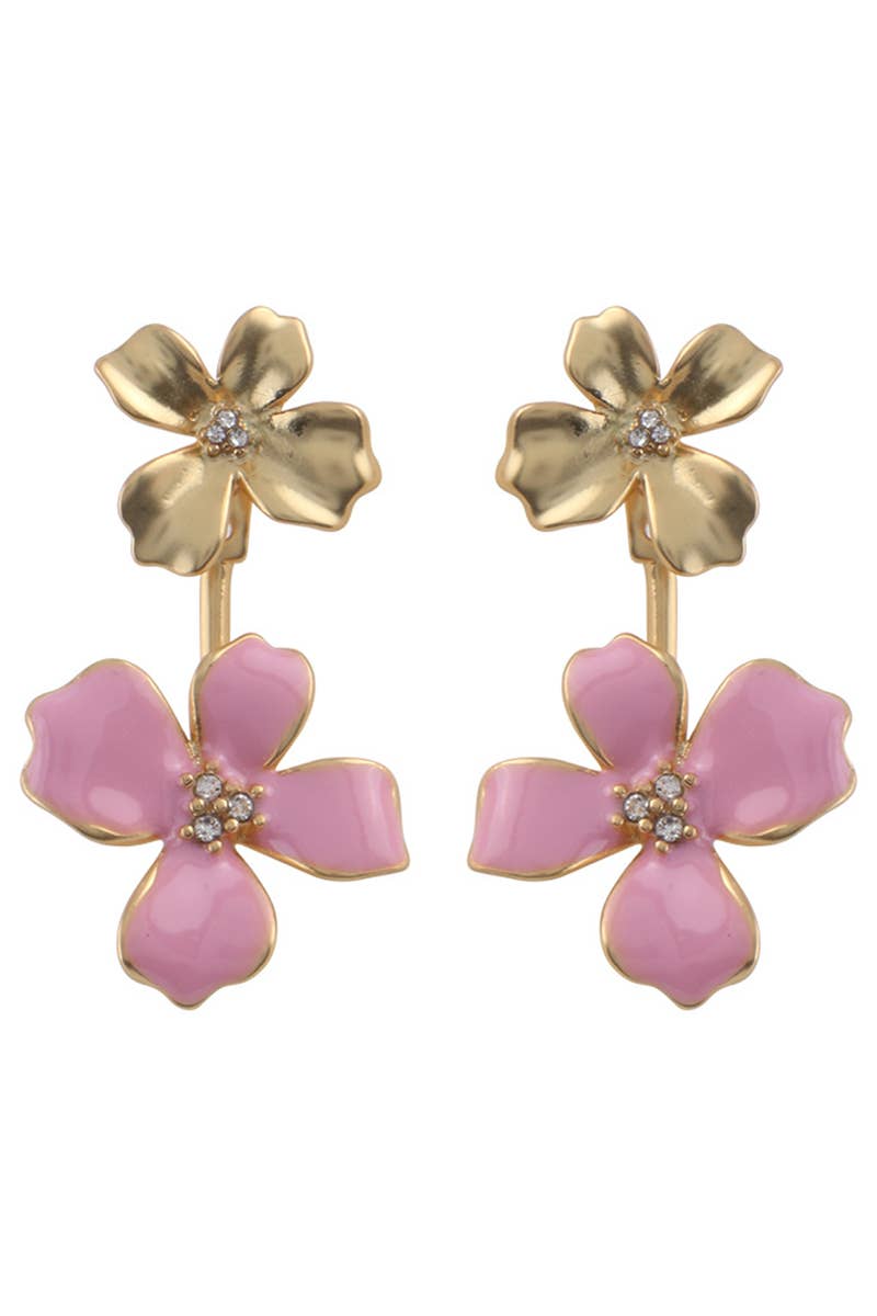 FLOWER DESIGN EARRINGS