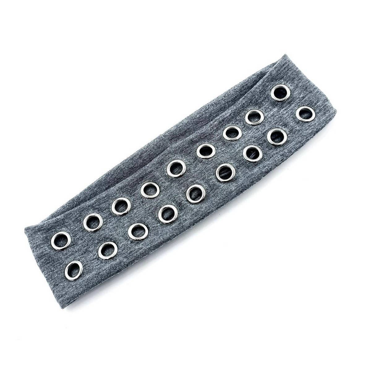 Elastic Fabric With Eyelets Punk Headwrap
