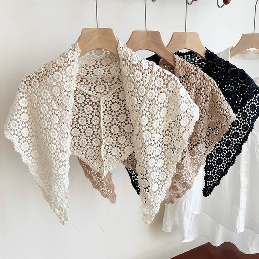 Boho Cotton Triangle Scarf - Summer Neck Wrap_CWASC0842