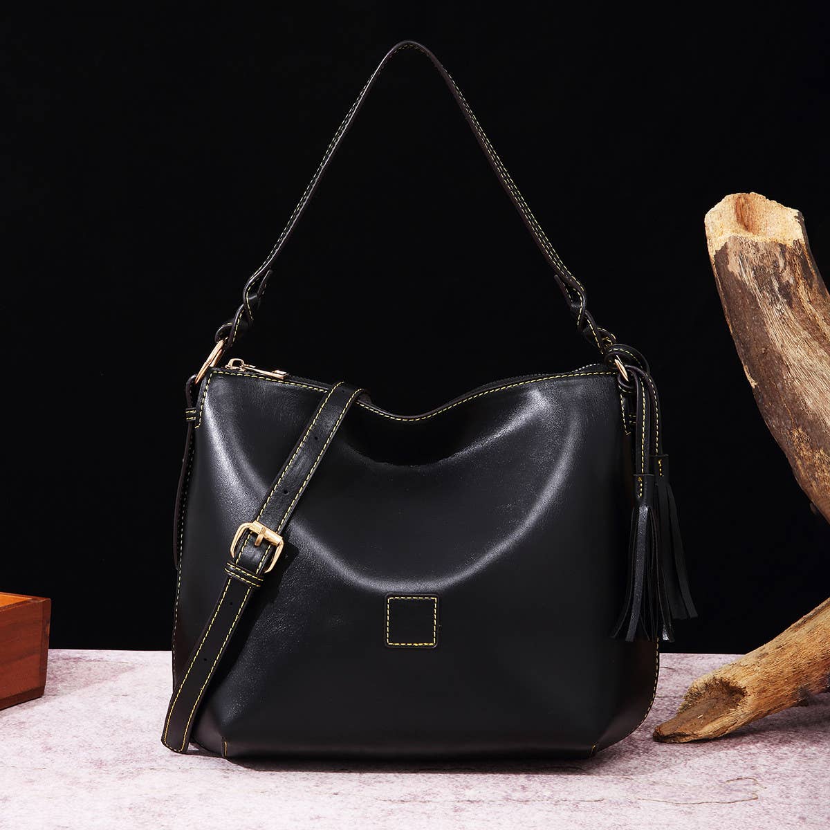 FASHION RETRO WAXED SOFT PU LEATHER HANDBAG_CWAB2598