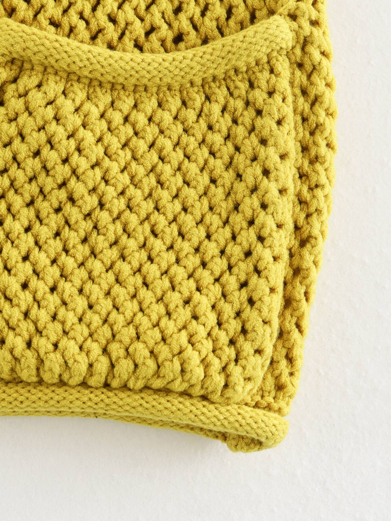 STREET CASUAL COARSE NEEDLE KNIT TOP