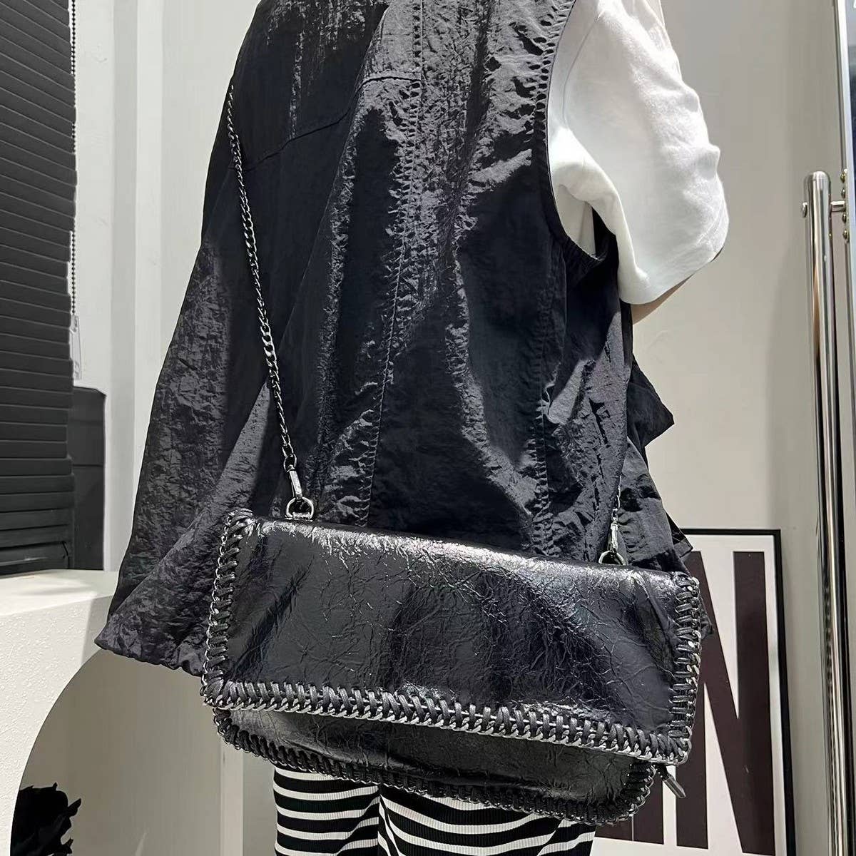 WOMEN'S VINTAGE FASHION SOFT LEATHER CLUTCH BAG_CWAB2606