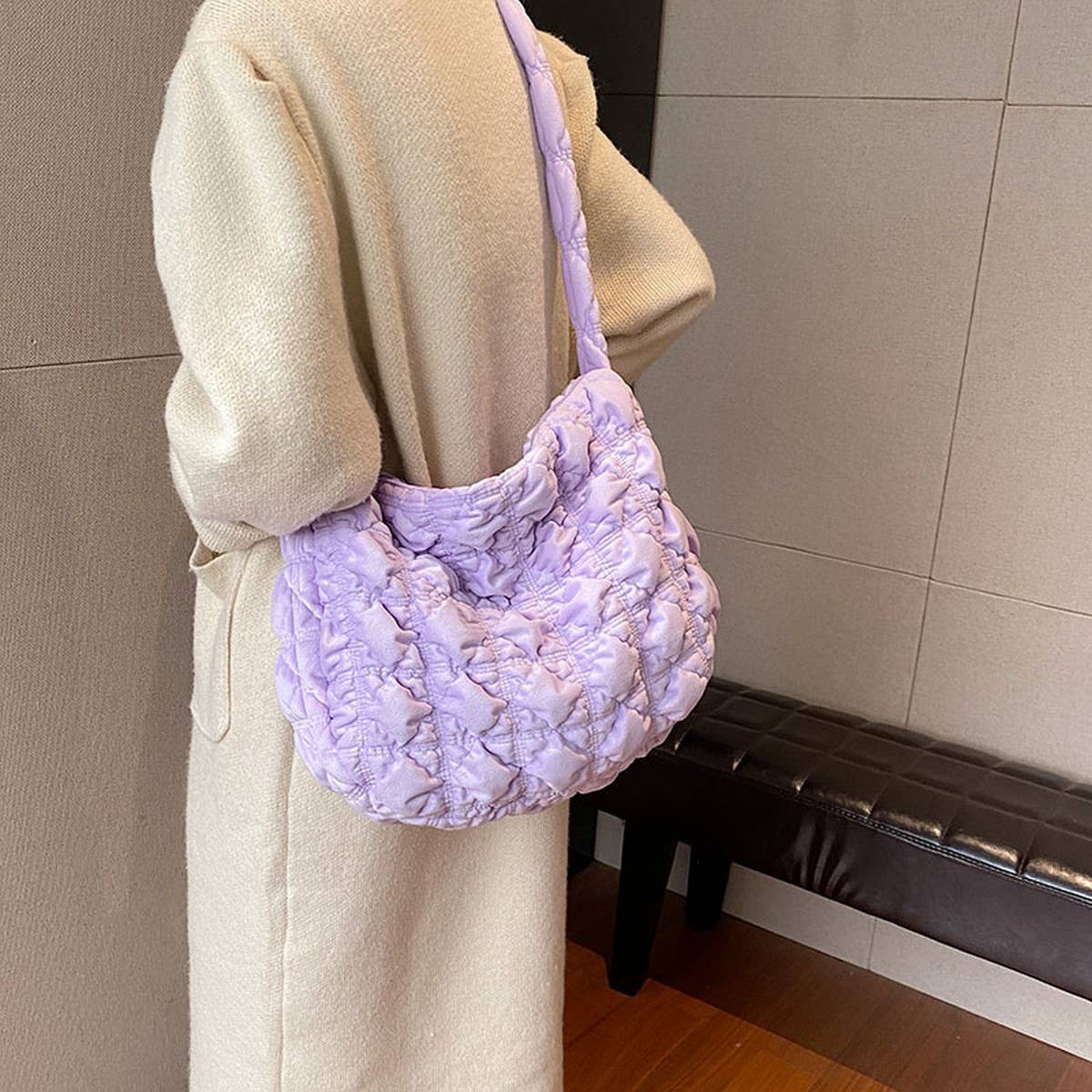 Velvet Puffy Cloud Shoulder Crossbody Bag_ WMBG6936-023