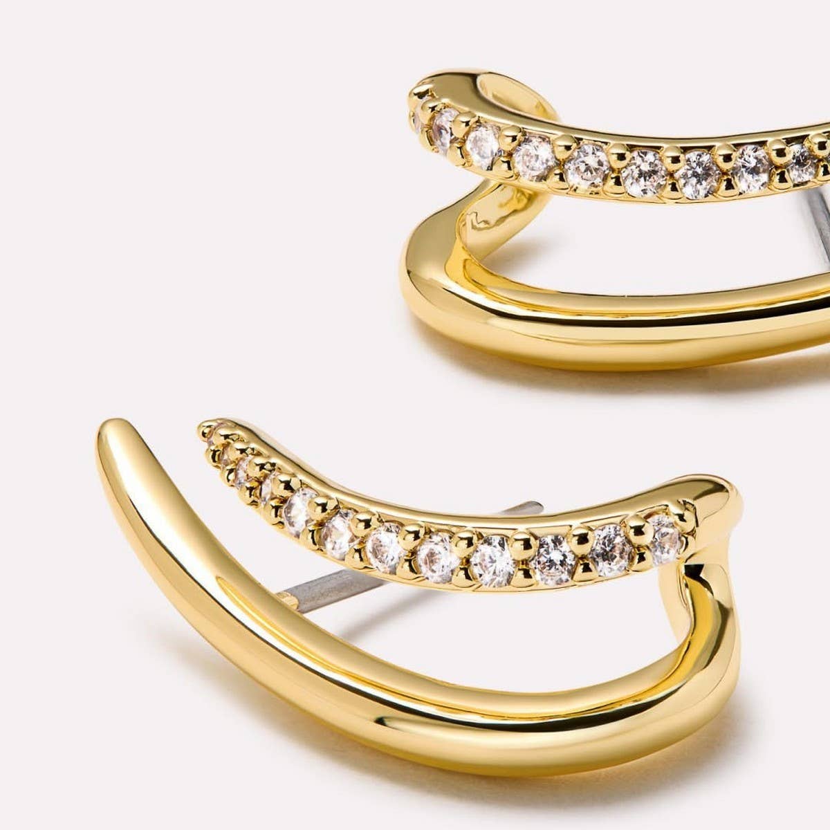 Zircon Clip On Ear Cuffs Simple Chic Design_CWAJE5013