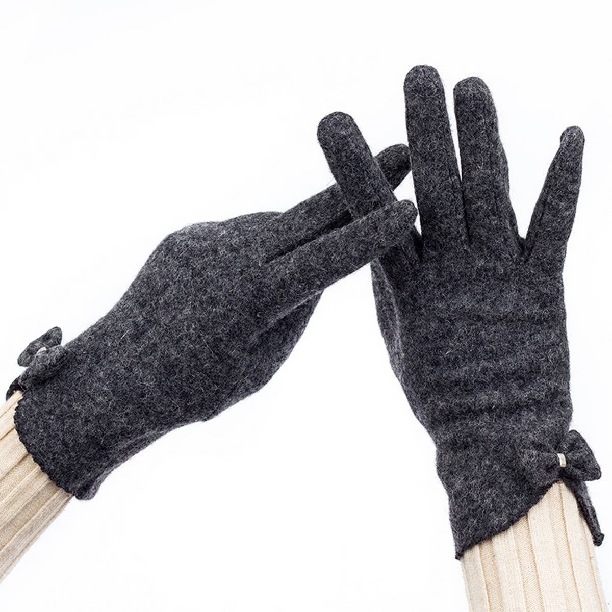 WOMEN'S FASHION BOW TOUCH SCREEN GLOVES_CWMM1555