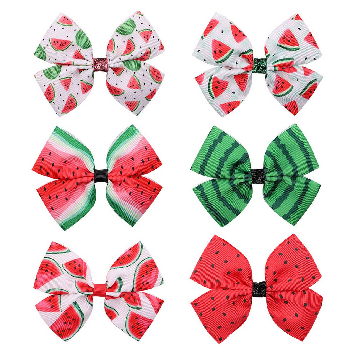 CHILDREN'S FRUIT PRINT BOW HAIR CLIP
