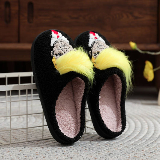 CREATIVE YELLOW HAIR FUN COTTON SLIPPERS