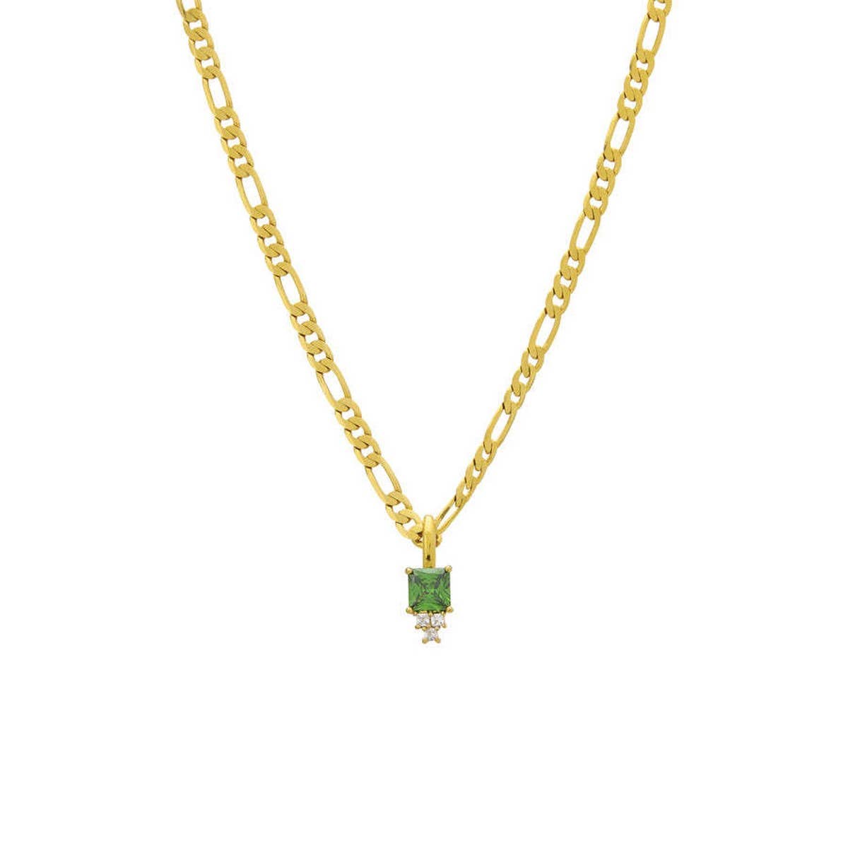 SIMPLE AND FASHIONABLE COLORFUL ZIRCON NECKLACE