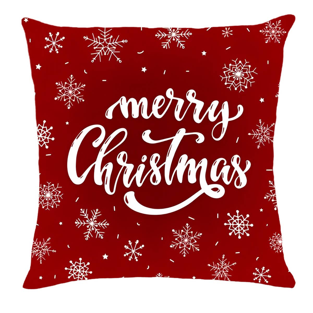 PRINTED VALENTINE'S DAY SNOWFLAKE PILLOW COVER_CWMM0776