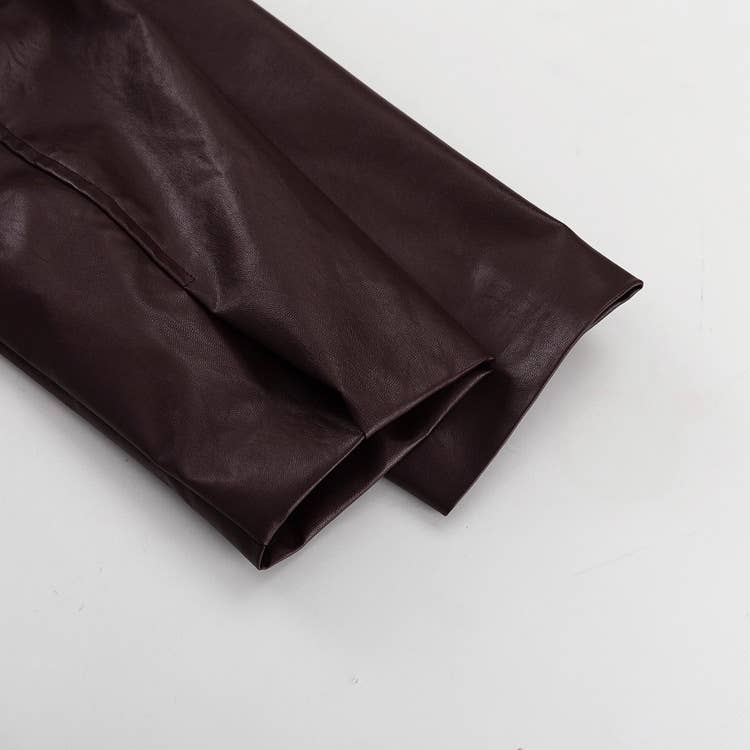 Fashionable zipper motorcycle leather jacket