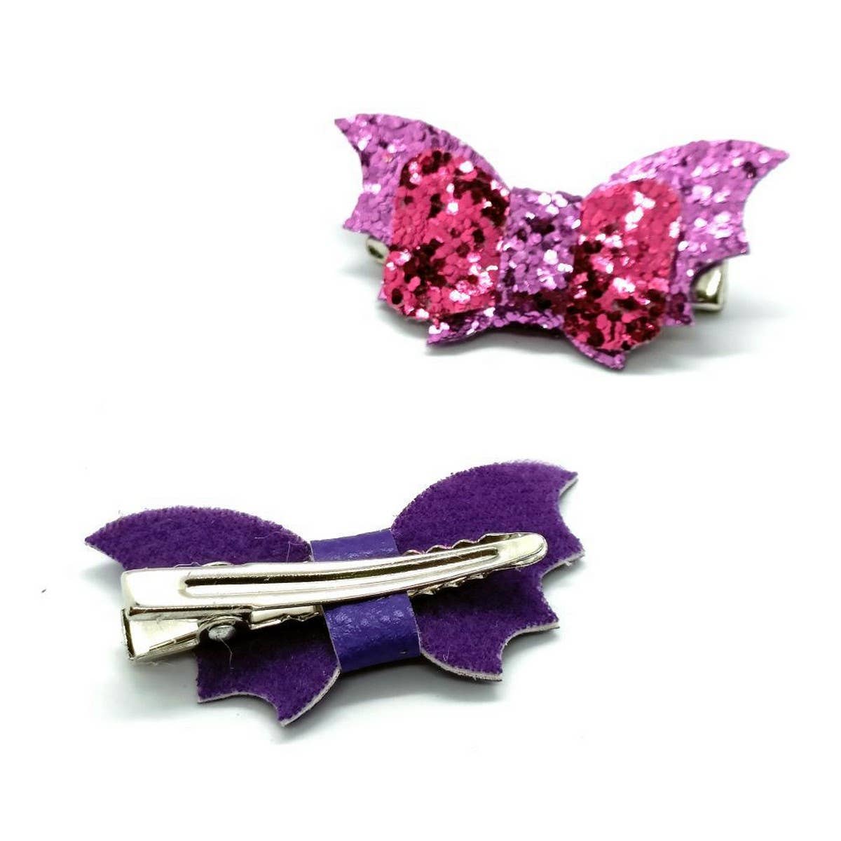 Halloween Cute PU Bat Duck Clip for Kids
