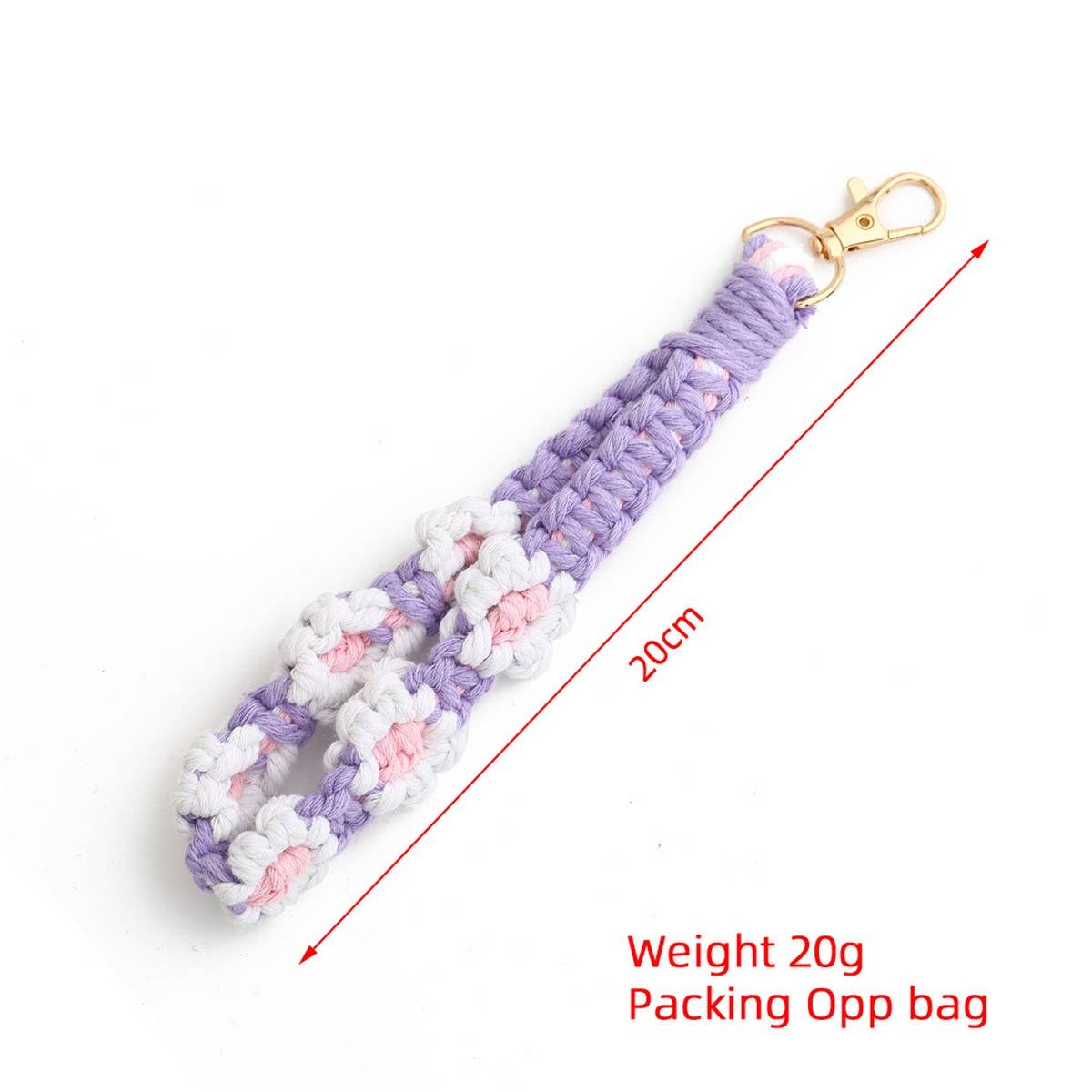 Dopamine Color Daisy Wrist Strap Keychain_CWAB5080