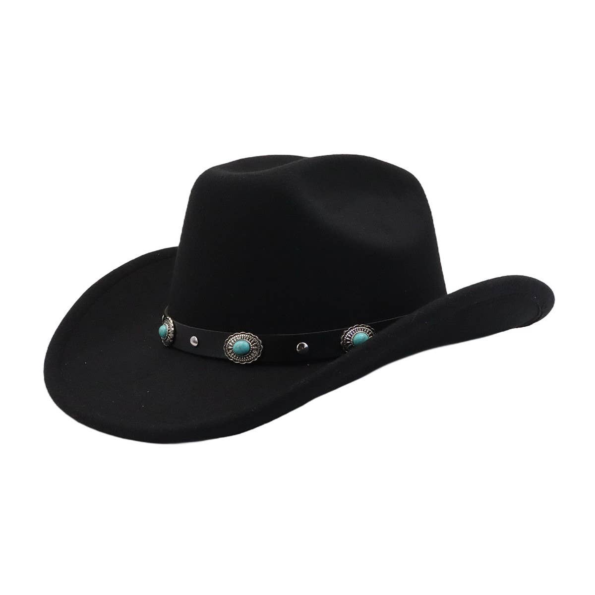 Couple¡¯s Polyester Cowboy Jazz Hat Ethnic Style_CWAH04384