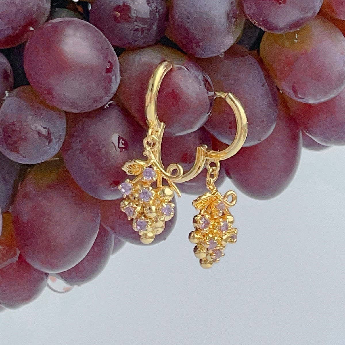 High-end Fashion Fruit Series Gold Earrings