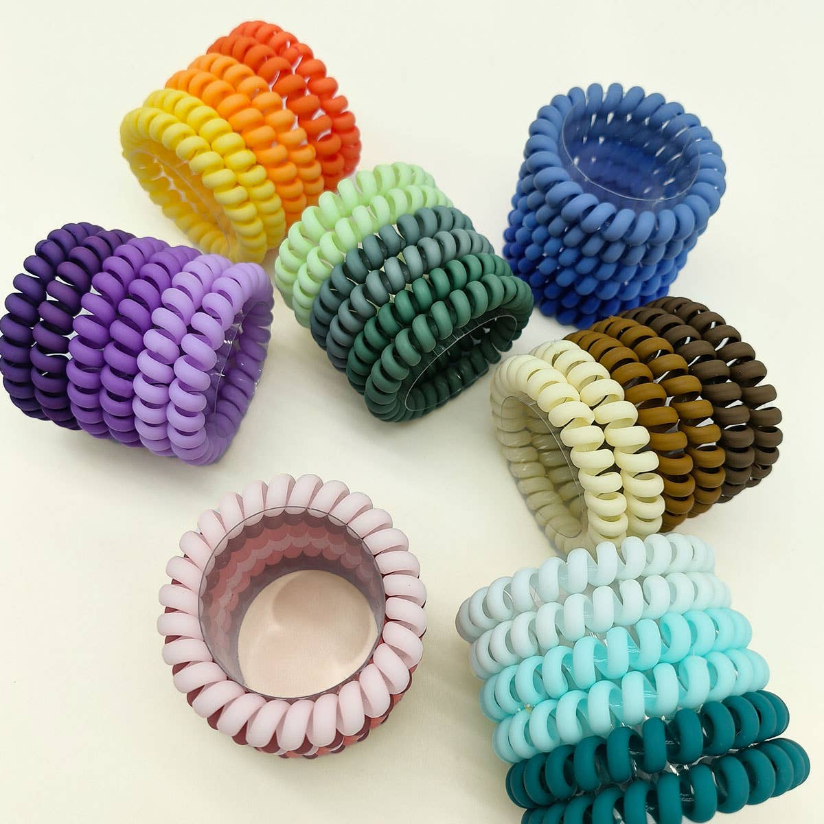 HIGH ELASTIC FROSTED PHONE CORD HAIR TIES_CWAHA1122