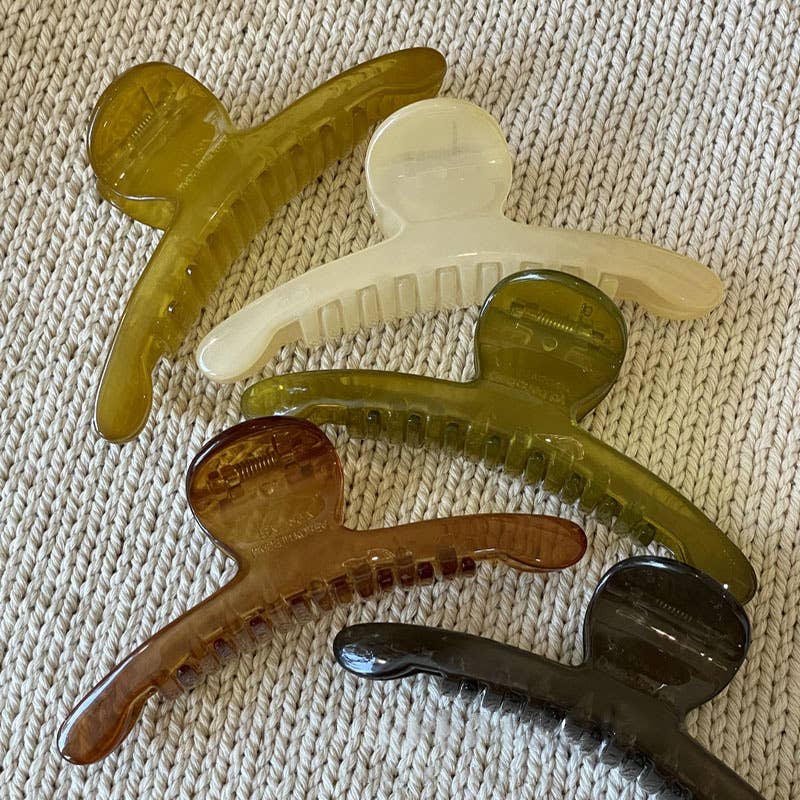 CLIP MINIMALIST LINE TRANSPARENT LARGE HAIR GRIP