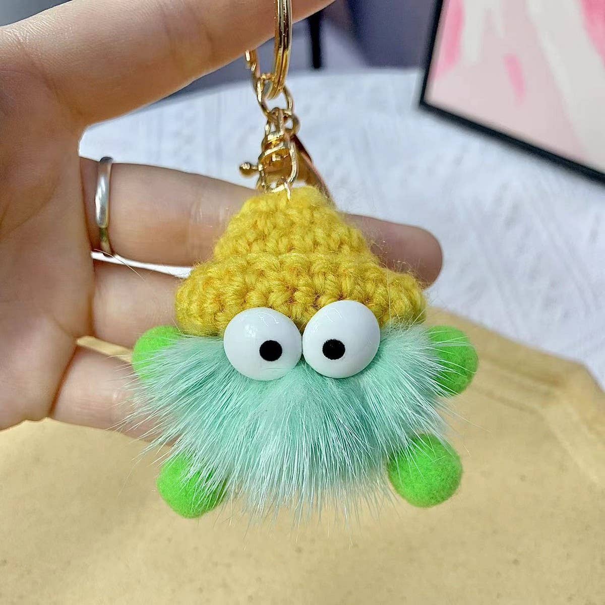 CWMM10414_SOOT SPRITE KEYCHAIN CUTE BAG CHARM