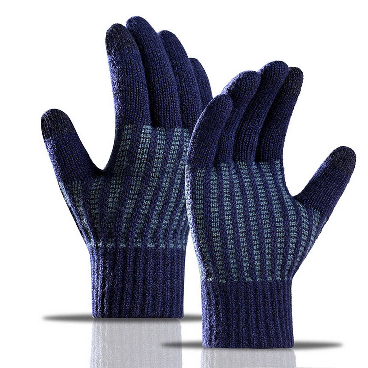 CWAG00577_MEN PLUS SIZE WINTER KNIT TOUCHSCREEN GLOVES