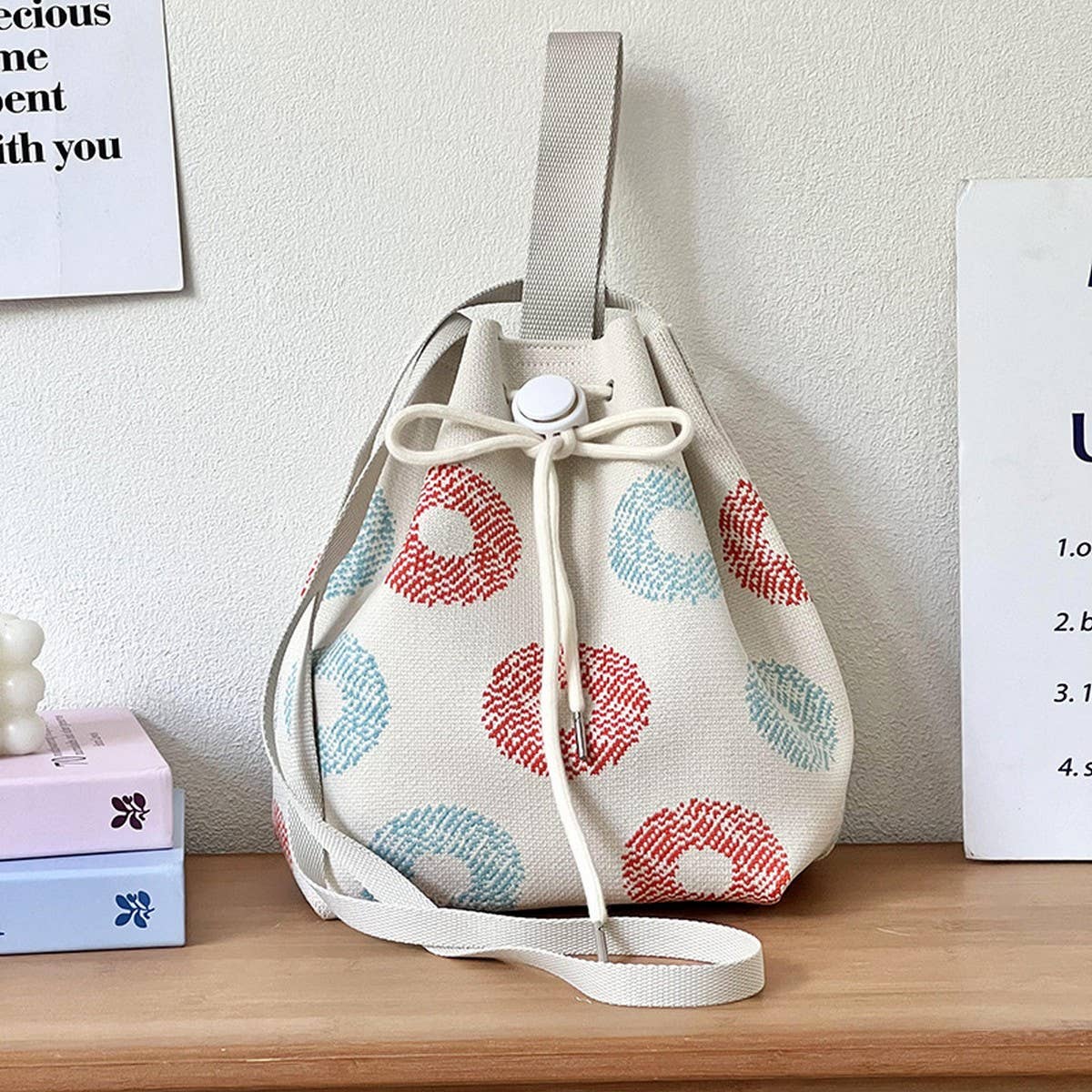 SIMPLE DESIGN KNITTED PORTABLE SHOULDER BAG_CWAB3071