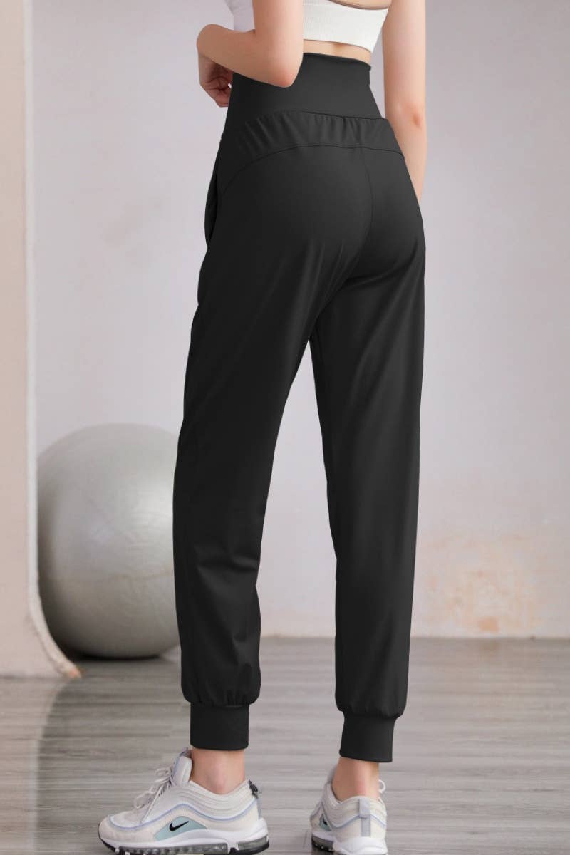 CWBMP0192_LOOSE HIGH-WAISTED YOGA EXERCISE HARUN LEG PANTS