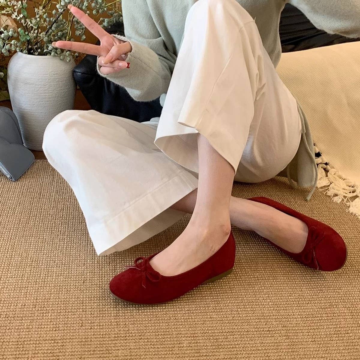 Yellow Platform Slip-On Loafer Vintage Style_CWSHF0142