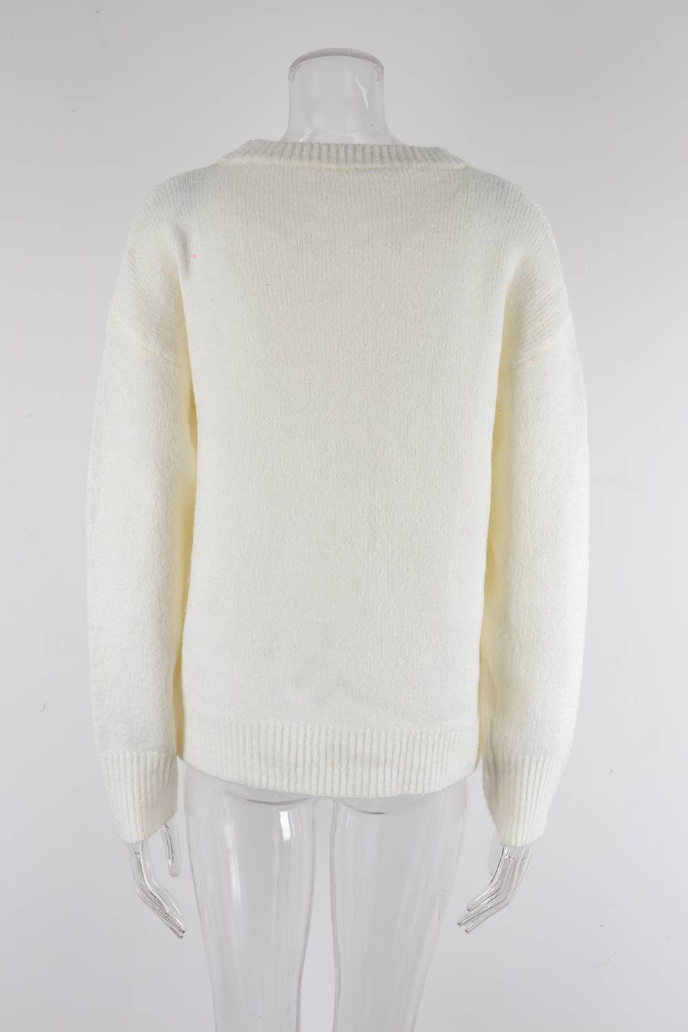 SOLID COLOR ALL-IN-ONE SWEATER PULLOVER SWEATER