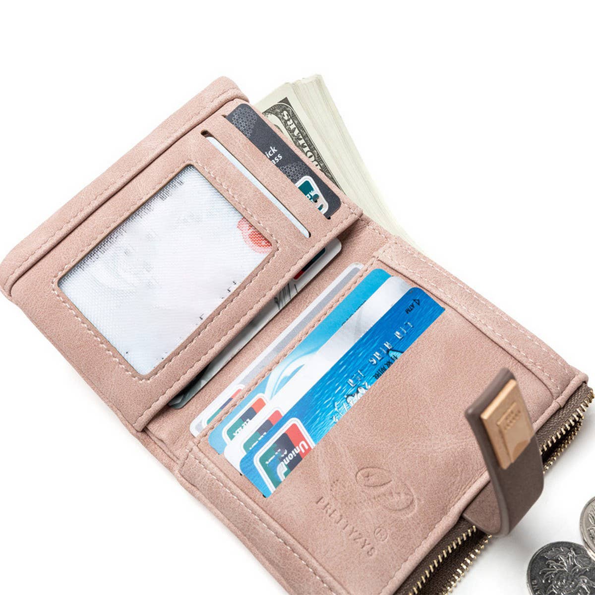 RETRO CASUAL DRAWSTRING WOMEN'S WALLET_CWAB2326