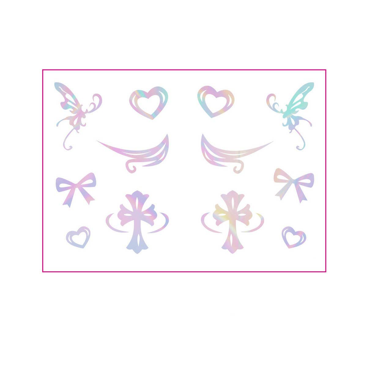 Holographic Eyeliner Tattoos ? Butterfly Makeup