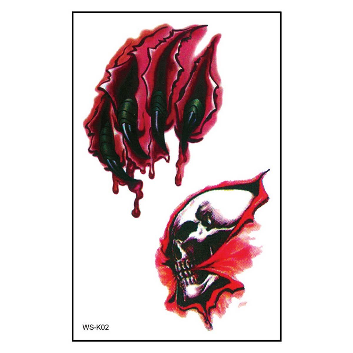 Halloween Scar Tattoos ? Bloody Wound Stickers