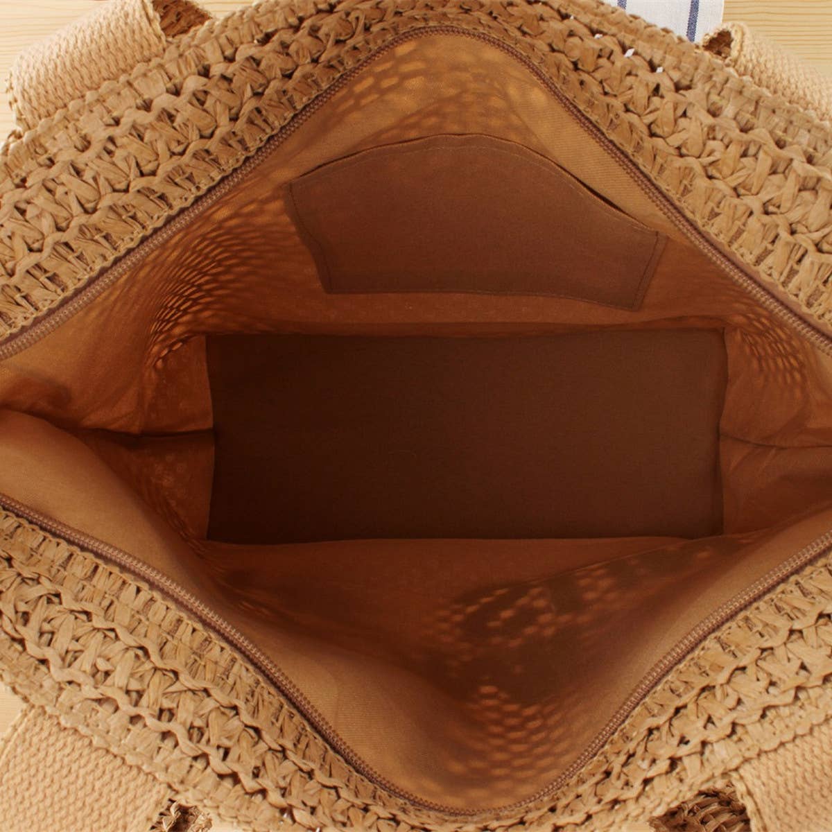 VERSATILE LETTER LARGE CAPACITY STRAW BAG_CWAB2014