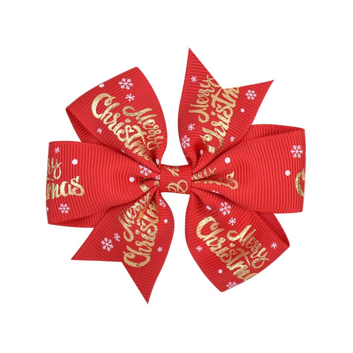 Cute Christmas Kids¡¯ Grosgrain Six-Ear Bow Clip