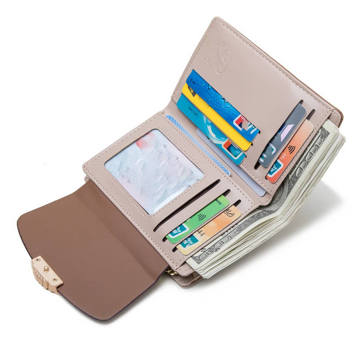 FASHIONABLE AND SIMPLE FOLDING STUDENT WALLET_CWAB2342