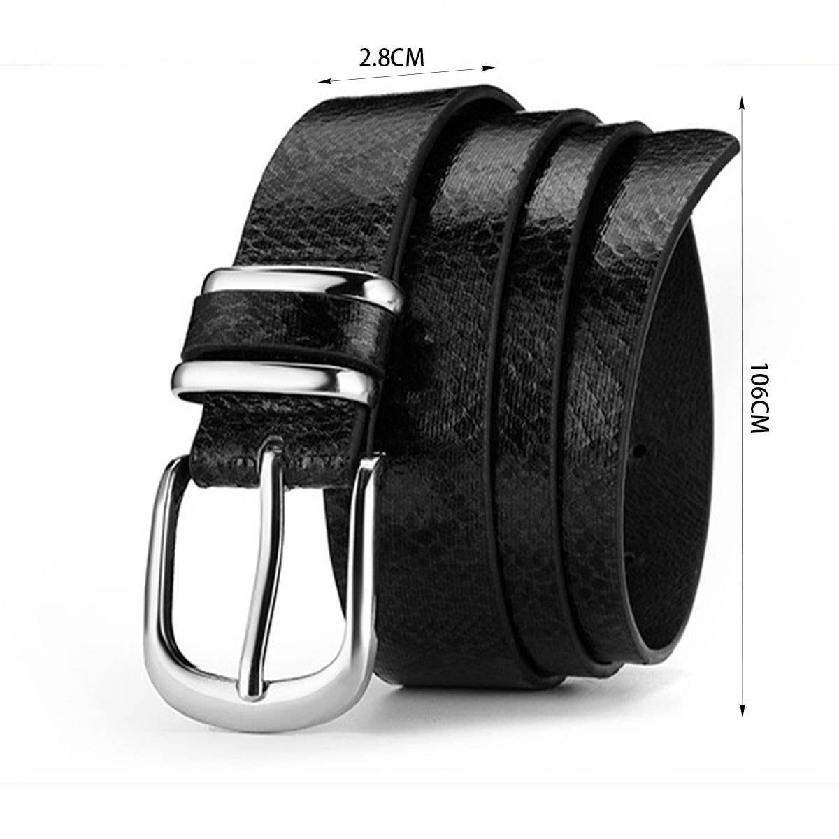 VINTAGE SERPENTINE WOMEN'S PIN BUCKLE BELT