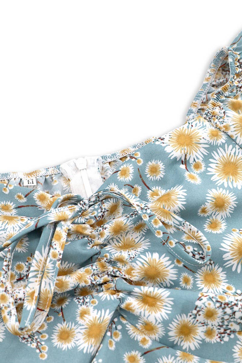 CWDSD8653_SEXY FLORAL LANTERN SLEEVE MINI DRESS