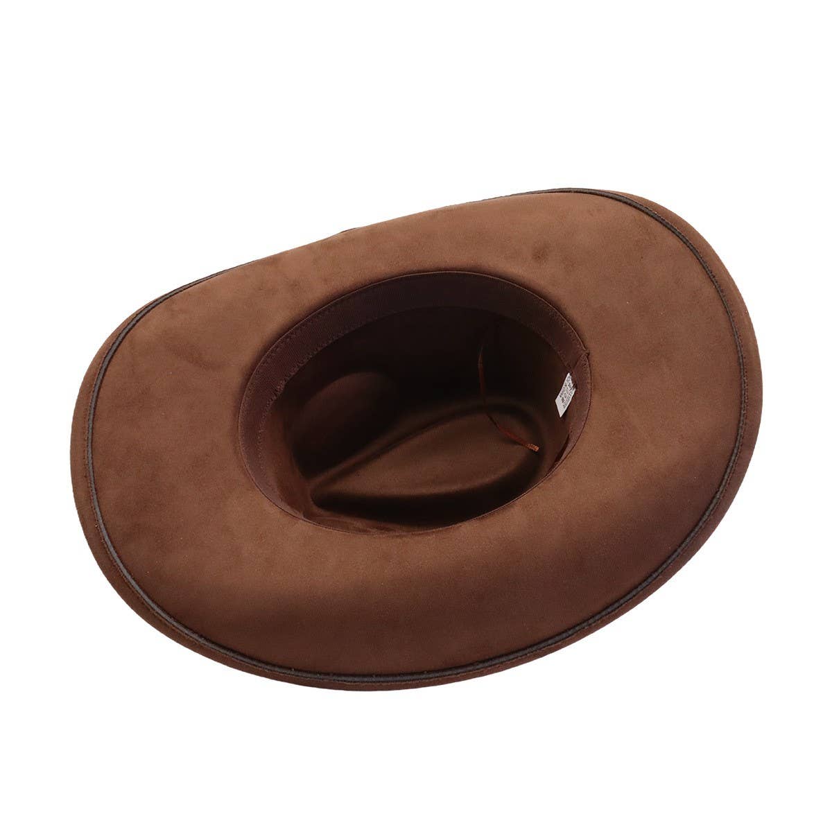 Soft Suede Western Cowboy Fedora Hat Ethnic Style_CWAH04401