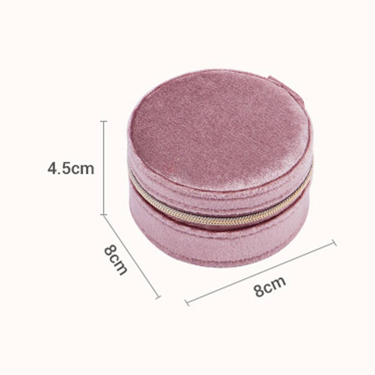 SIMPLE ROUND PORTABLE JEWELRY STORAGE BOX_CWMM1685